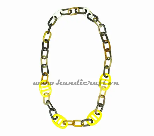Buffalo Horn and Lacquer Necklace HD10051, handmade buffalo horn jewelry