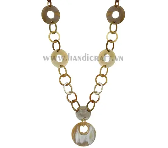 Natural Round Horn HD10054, handmade buffalo horn jewelry