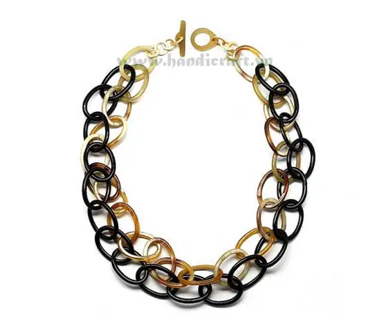 Double Horn Layer Necklace HD10068, handmade buffalo horn jewelry