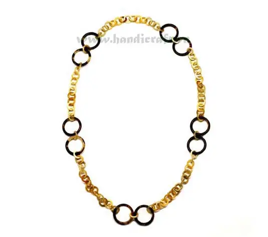Small & Large Horn Links Necklace HD10078, handmade buffalo horn jewelry