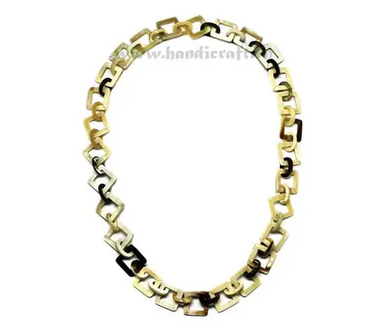 Square Horn Natural HD10093, handmade buffalo horn jewelry