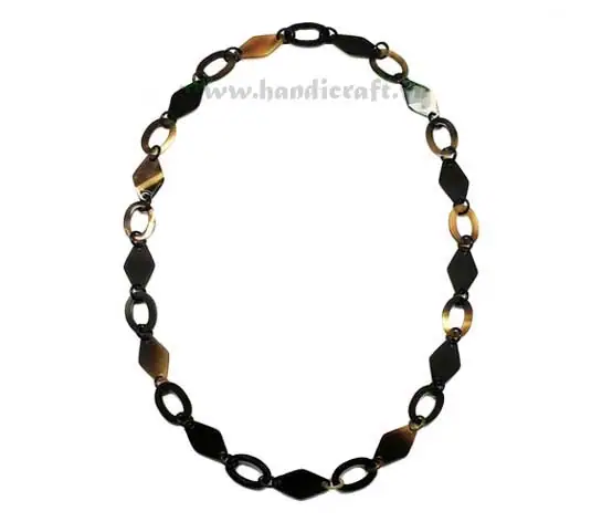 Dark Horn Necklace HD10096, handmade buffalo horn jewelry