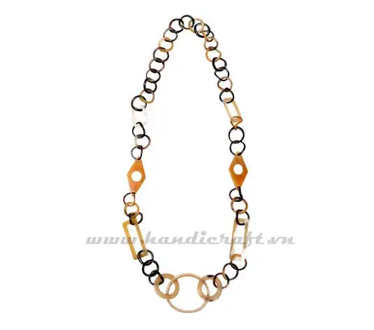 Multi Shapes Horn Necklace HD10097, handmade buffalo horn jewelry
