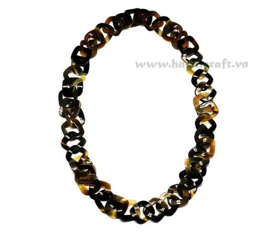 Square Dark Horn HD10110, handmade buffalo horn jewelry