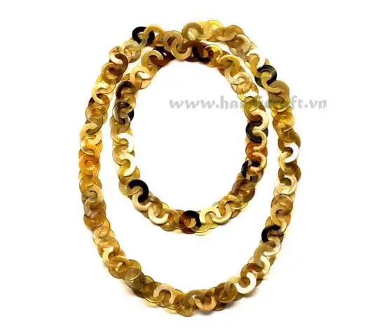 Honey Horn Natural HD10116, handmade buffalo horn jewelry