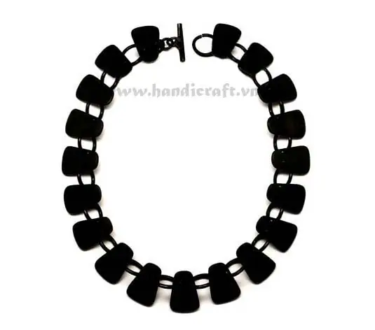 Black Horn Necklace HD10118, handmade buffalo horn jewelry