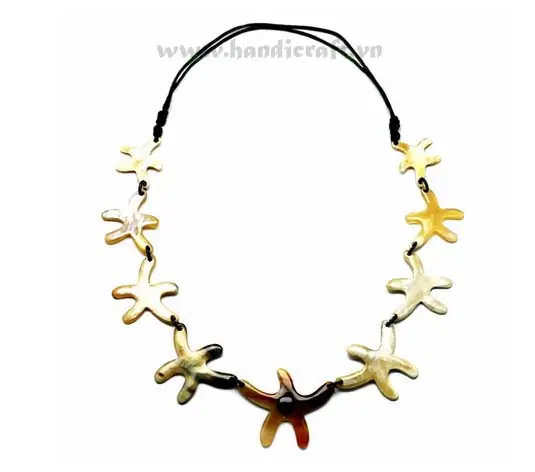 Natural Horn with Seashell Shaped HD10170, handmade buffalo horn jewelry