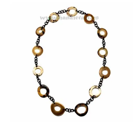 Natural Horn Circles HD10207, handmade buffalo horn jewelry