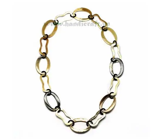 Natural Oval Horn HD10215, handmade buffalo horn jewelry