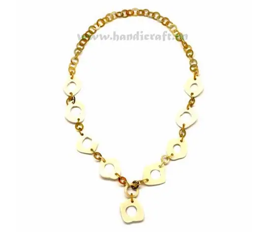 Natural Horn Necklace HD10242, handmade buffalo horn jewelry