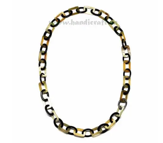 Oval & Rectangular Horn HD10253, handmade buffalo horn jewelry