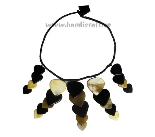 Heart Shaped Pendants HD10308, handmade buffalo horn jewelry