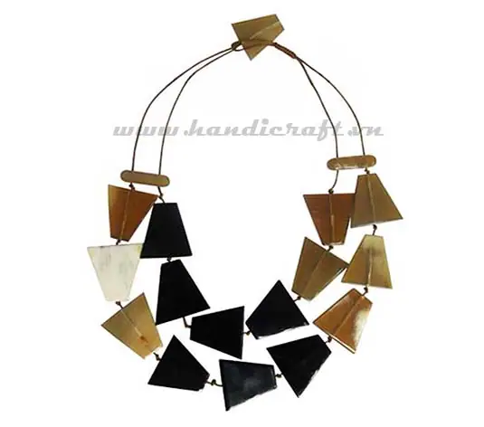 Horn Trapezoid HD10311, handmade buffalo horn jewelry