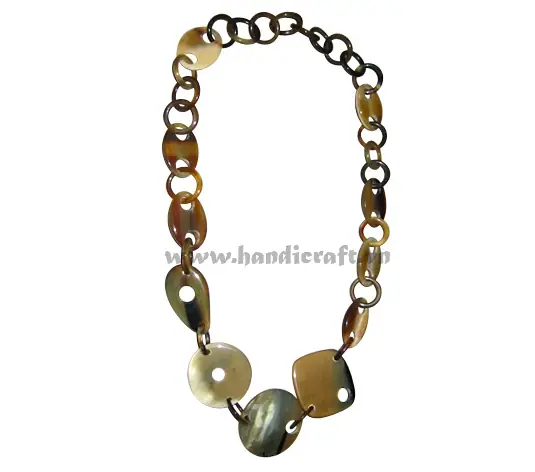 Natural Horn Necklace HD10334, handmade buffalo horn jewelry