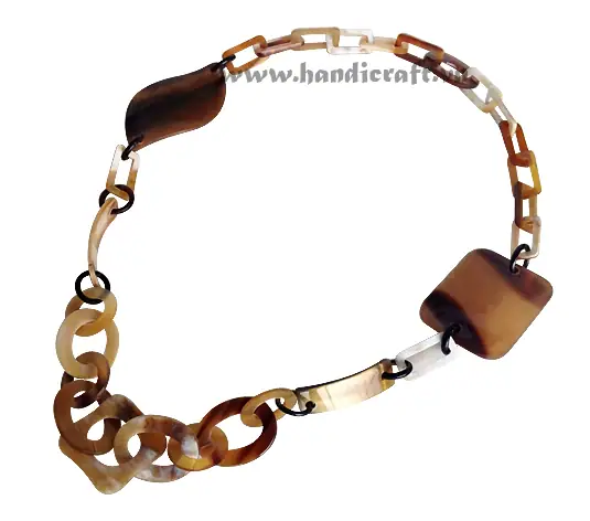 Natural Horn Necklace HD10349, handmade buffalo horn jewelry