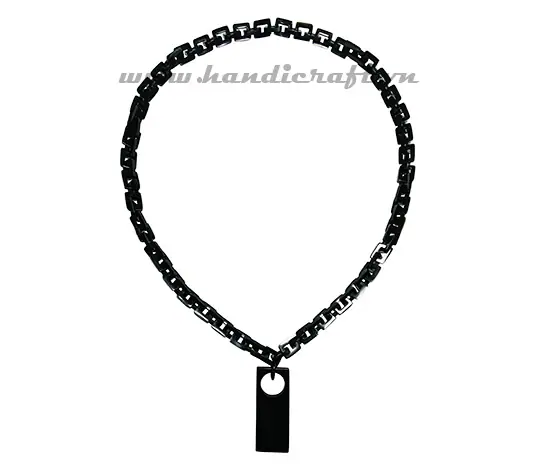 Small Rectangular Horn Necklace HD10392, handmade buffalo horn jewelry
