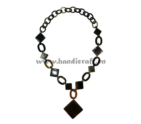 Natural Horn Necklace HD10431, handmade buffalo horn jewelry
