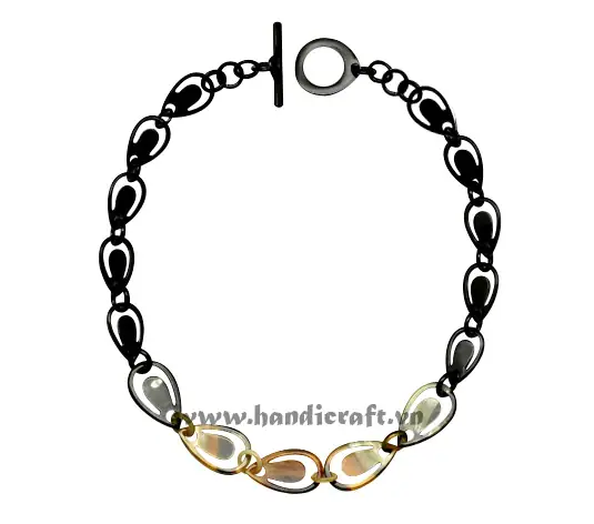 Horn Mites Necklace HD10470, handmade buffalo horn jewelry