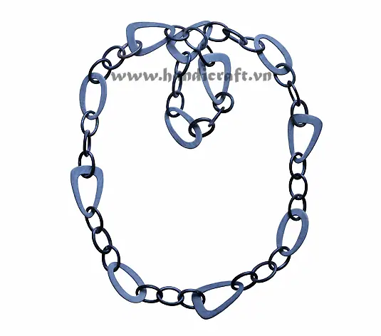Natural Horn Matte Finish Necklace HD10475, handmade buffalo horn jewelry