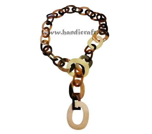 Natural Horn Necklace HD10533, handmade buffalo horn jewelry
