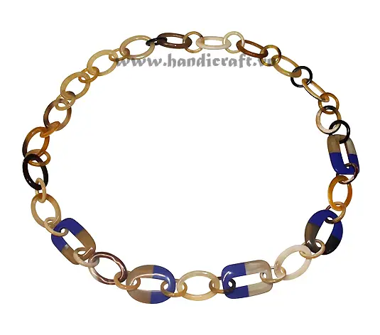 Oval Horn with Purple Lacquer HD10539, handmade buffalo horn jewelry