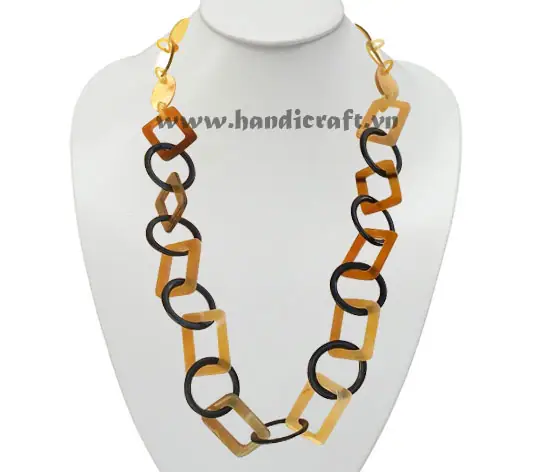 Natural Horn Necklace HD10566, handmade buffalo horn jewelry