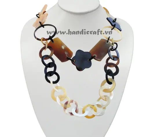Buffalo Horn Double Layers HD10575, handmade buffalo horn jewelry
