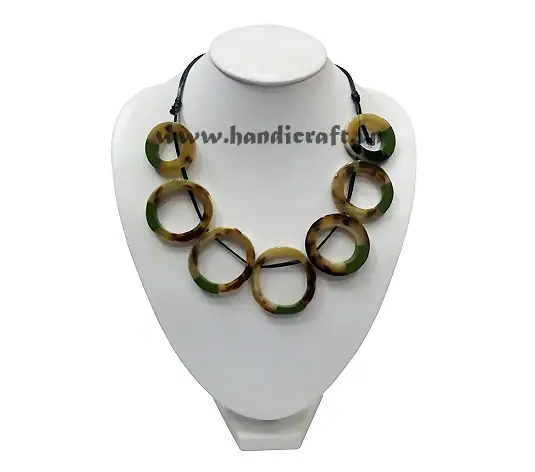 Natural Horn Circles HD10612, handmade buffalo horn jewelry
