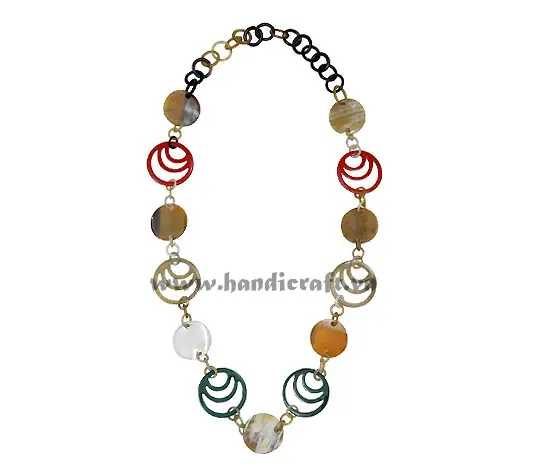 Solid & Triple Horn Necklaces HD10642, handmade buffalo horn jewelry