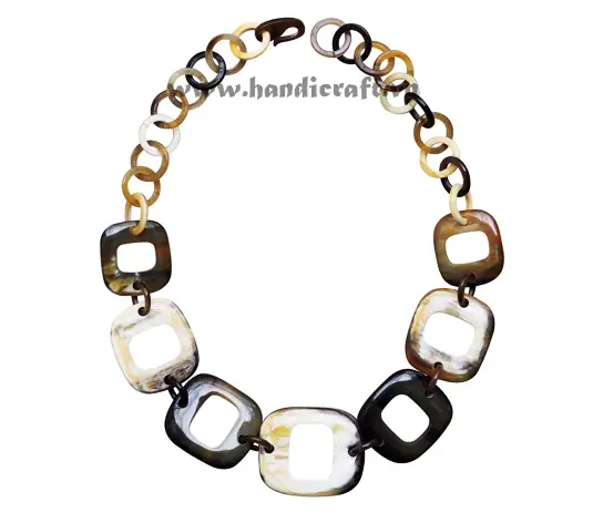 Natural Horn Necklace HD10675, handmade buffalo horn jewelry