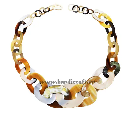 Buffalo Horn Matte Finished Necklace HD10679, handmade buffalo horn jewelry