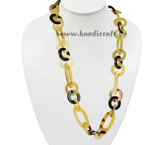 Natural Horn Necklace HD10703, handmade buffalo horn jewelry