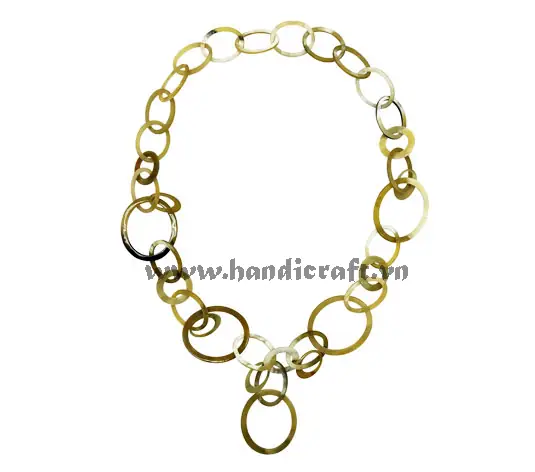 Natural Horn Necklace HD10704, handmade buffalo horn jewelry
