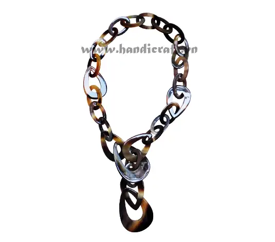 Natural Horn Necklace HD10729, handmade buffalo horn jewelry
