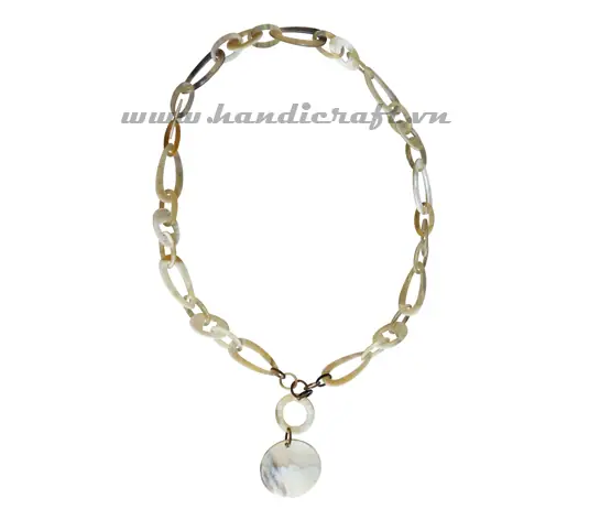 Buffalo Horn Necklace HD10783, handmade buffalo horn jewelry
