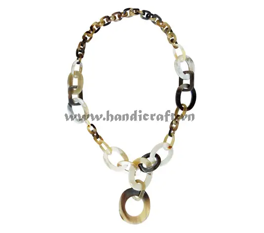 Buffalo Horn Necklace HD10793, handmade buffalo horn jewelry