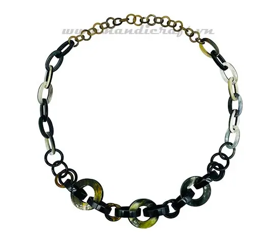 Horn Necklace HD10825, handmade buffalo horn jewelry