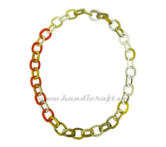 Horn & Lacquer Necklace HD10826, handmade buffalo horn jewelry