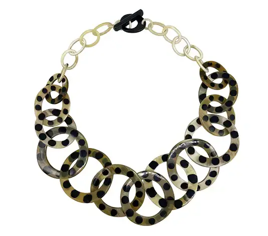 Buffalo Horn Necklace HD10831, handmade buffalo horn jewelry