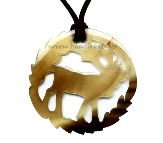 Buffalo Horn Pendant HD20043, handmade buffalo horn jewelry
