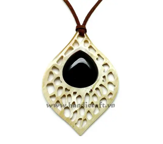 Horn Pendant HD20123, handmade buffalo horn jewelry