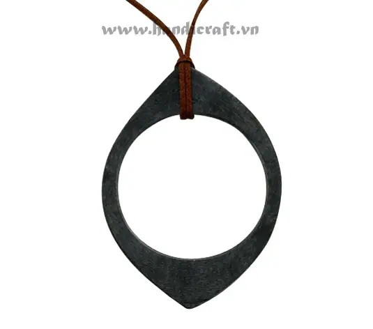 Matte Horn Pendant HD20129, handmade buffalo horn jewelry