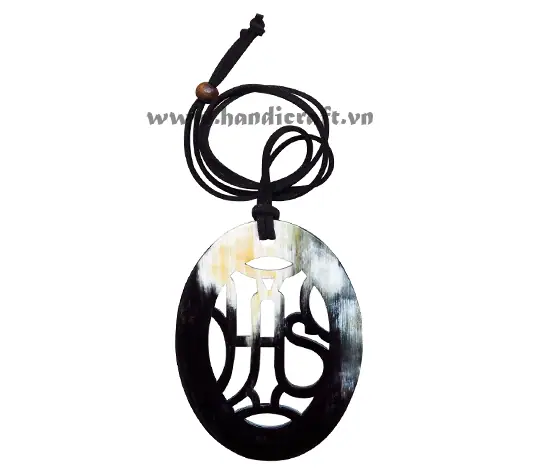 Natural Horn Pendant HD20230, handmade buffalo horn jewelry
