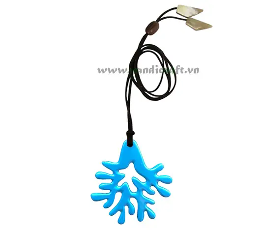 Horn & Lacquer Pendant HD20248, handmade buffalo horn jewelry
