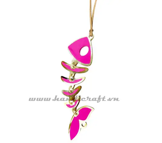 Horn & Lacquer Pendant HD20278, handmade buffalo horn jewelry