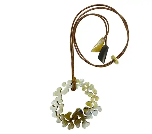 Horn Pendant HD20294, handmade buffalo horn jewelry