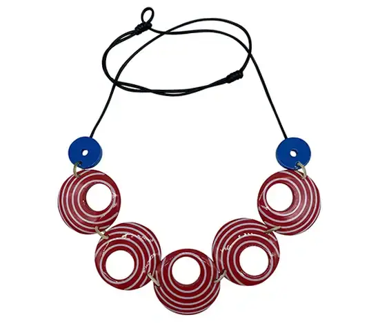 Horn & Lacquer Pendant HD20327, handmade buffalo horn jewelry