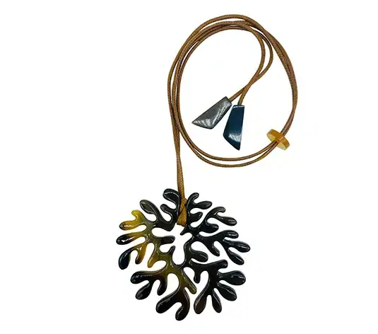 Horn Pendant HD20330, handmade buffalo horn jewelry