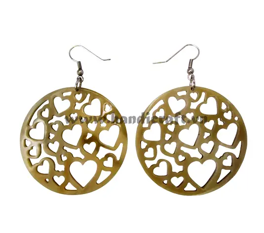 Horn Earrings HD30034, handmade buffalo horn jewelry