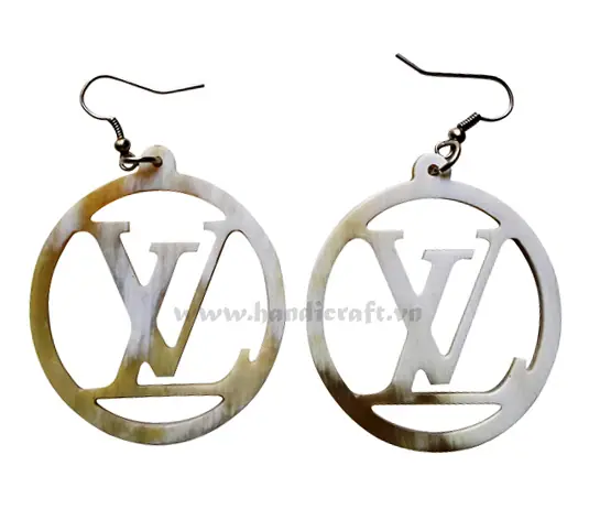 Horn Earrings HD30047, handmade buffalo horn jewelry